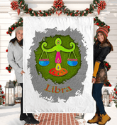 Libra Sherpa Blanket | Zodiac Series 11 - Beyond T-shirts